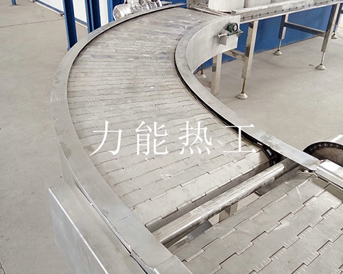 西藏不锈钢链板转弯输送机